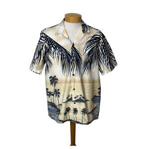 Vintage mens Hawaiian shirt all cotton by RJC Size XL